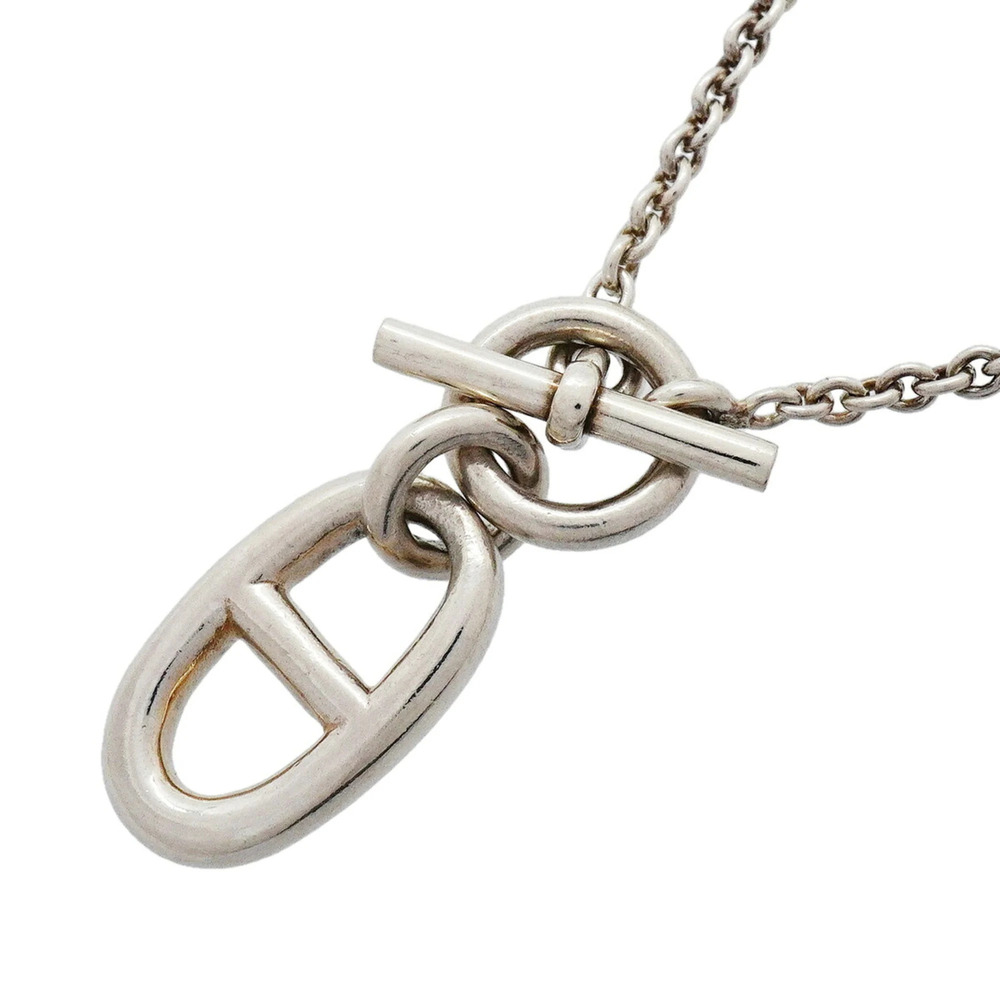 HERMES Silver Necklace